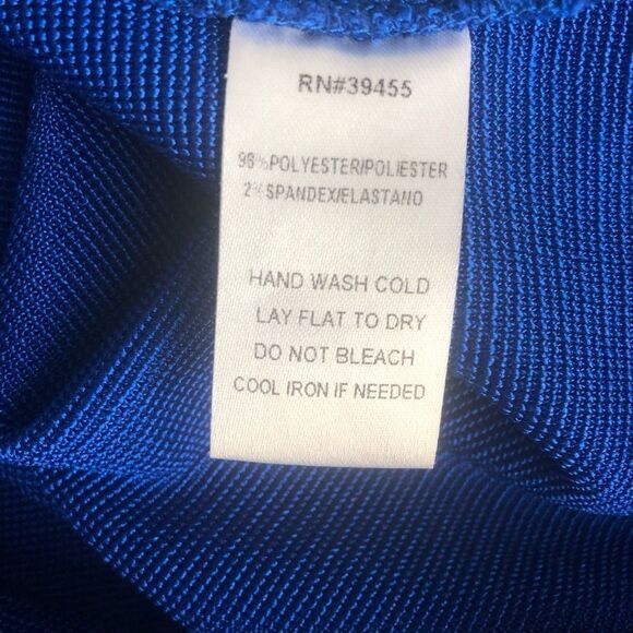 Cobalt Blue Angl body con strappy mini dress - Picture 5 of 5